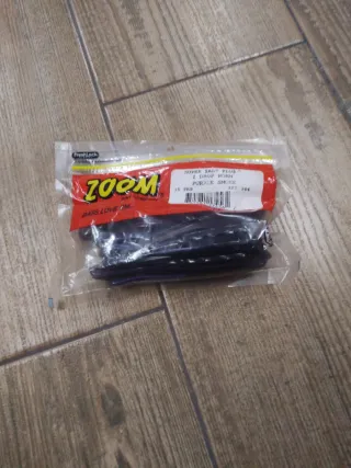 Zoom Super Salt Plus Z Drop Worm Purple Smoke