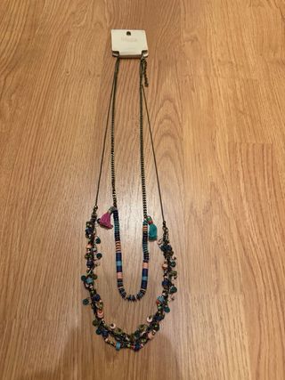 Collar Sfera multicapa con abalorios