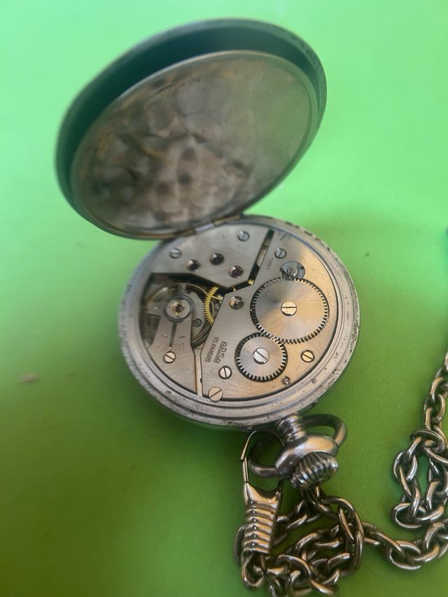 Reloj de bolsillo funcionando marca arsa 50 mm