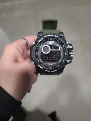 Reloj Leandro Lido Negro y Verde