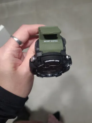 Reloj Leandro Lido Negro y Verde