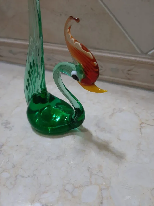 Cigno in vetro di Murano - 16cm