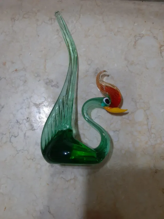 Cigno in vetro di Murano - 16cm