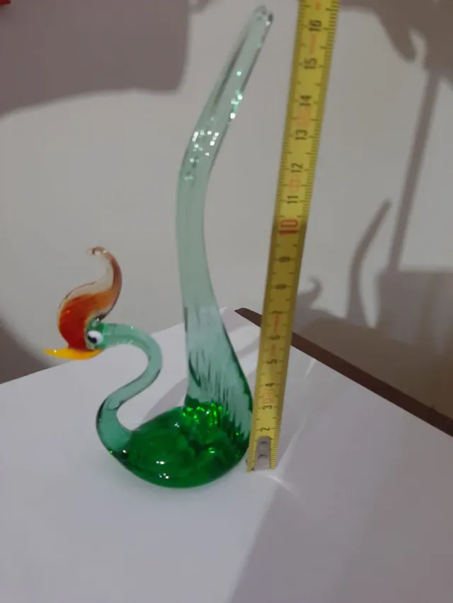 Cigno in vetro di Murano - 16cm