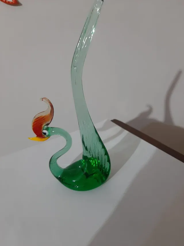 Cigno in vetro di Murano - 16cm