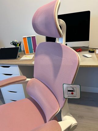 Sedia da ufficio/gaming ergonomica rosa