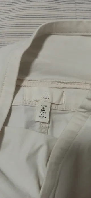 Pantalón corto premamá blanco