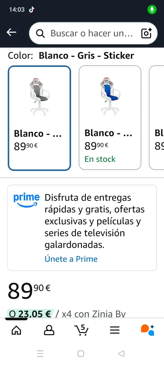 Silla Gamer con Diseño Stickers