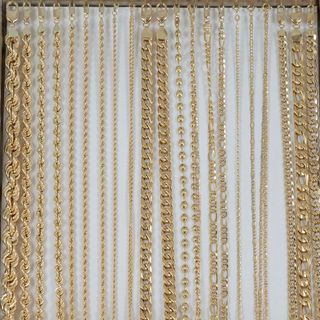 Cadena barbada de oro 18k 750 60cm