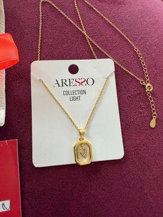 Collar Siglo XXI Baño Oro Inicial Plata