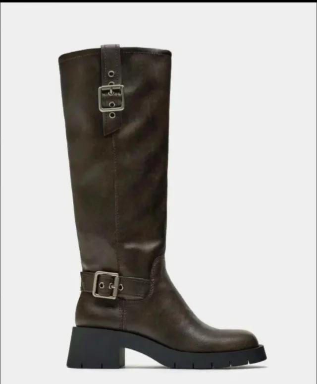 Botas altas Zara chocolate T38