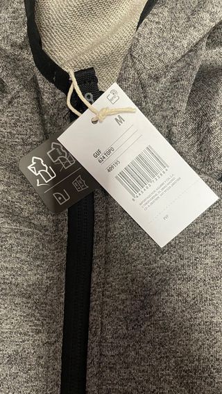 Sudadera +8000 Gris con Capucha Talla M