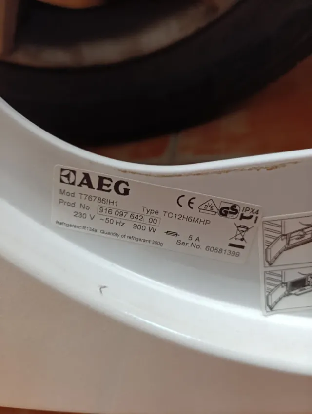 Ventilador Secadora AEG RAH1238S1