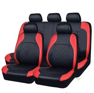 Fundas Asientos Coche Negro/Rojo
