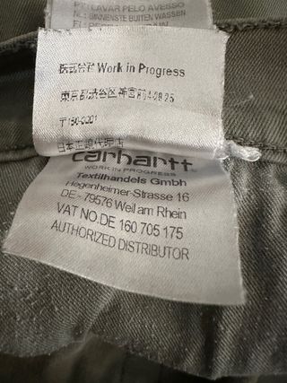 Pantalones Carhartt Verde Oliva Caqui