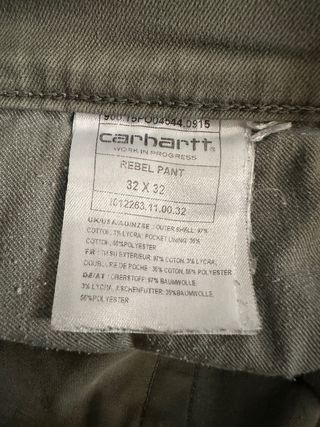 Pantalones Carhartt Verde Oliva Caqui