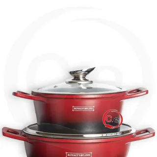 Set Pentole C.e. Rosso Nero