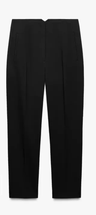Pantalón vestir negro Zara Fiesta