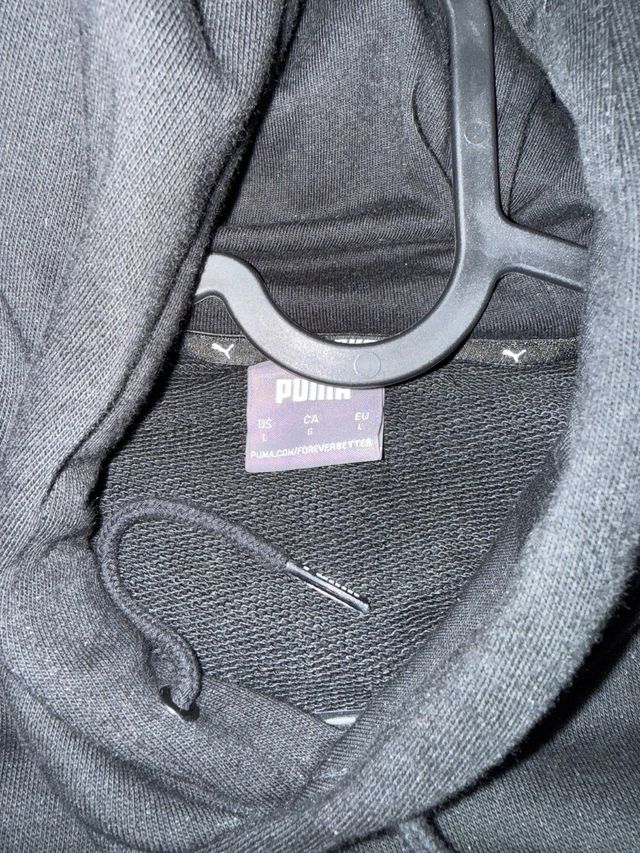 Sudadera Puma Negra con Logo.