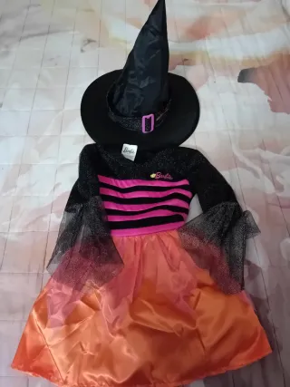 Vestito strega Barbie Halloween bambina