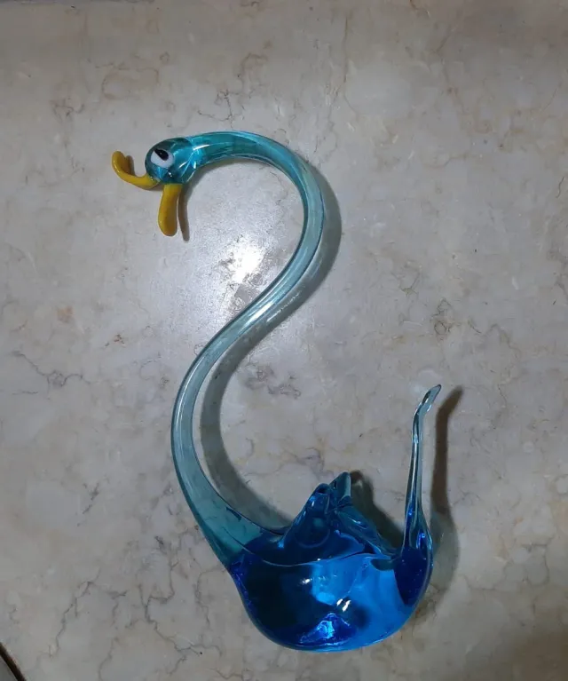Cigno in vetro di Murano