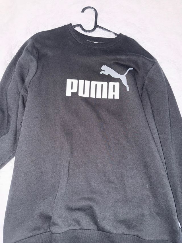 Sudadera Puma Manga Larga Negra.
