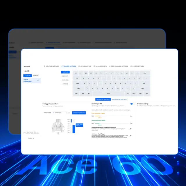 MCHOSE Ace 60 Teclado Gaming Hall Effect