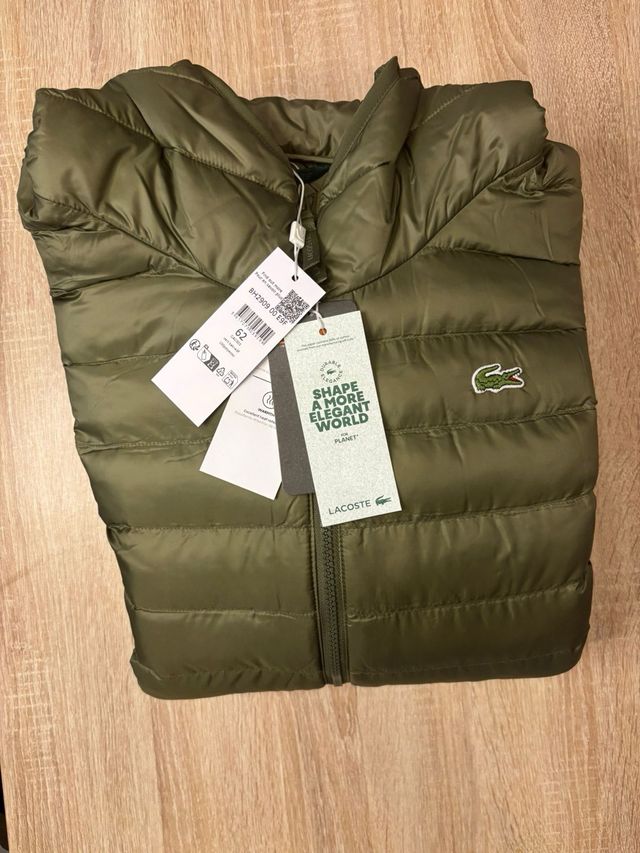 Chaqueta acolchada Lacoste verde