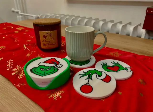 Posavasos Grinch Navideños