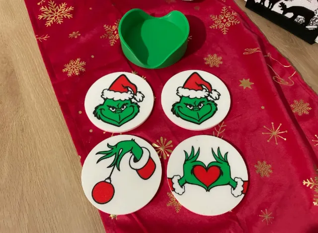 Posavasos Grinch Navideños