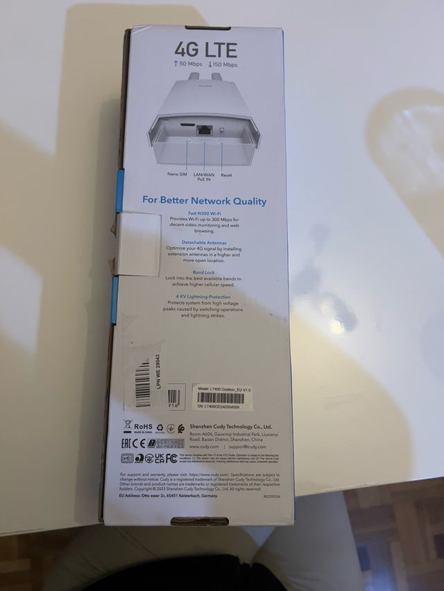 Router Cudy 4G Outdoor N300 Wi-Fi