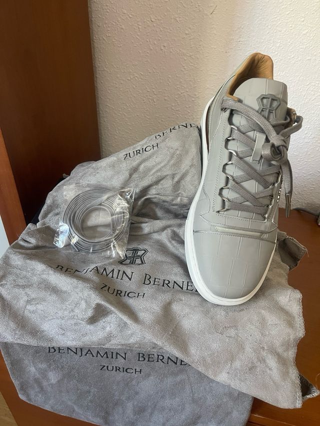 Zapatillas Benjamin Berner Grises y Plateadas