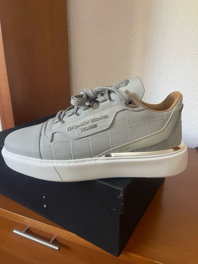 Zapatillas Benjamin Berner Grises y Plateadas