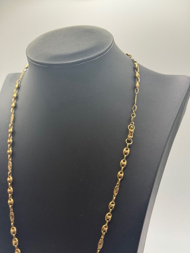 Ref281 Cadena de diseño de oro de 18k