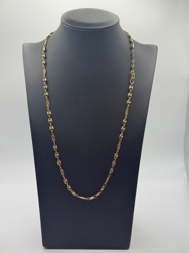 Ref281 Cadena de diseño de oro de 18k