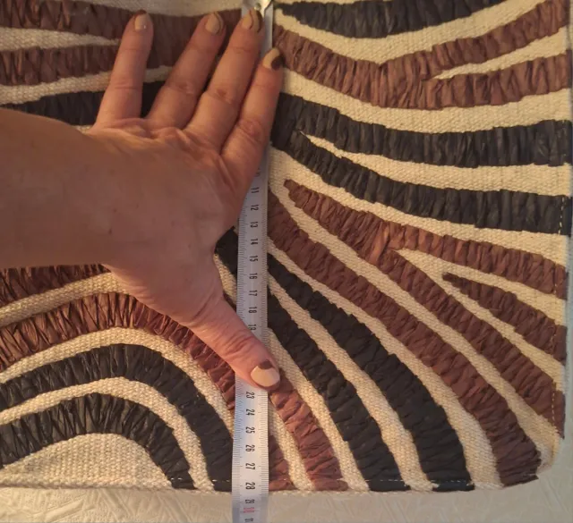 Bolso Parfois cebra beige, marrón y negro