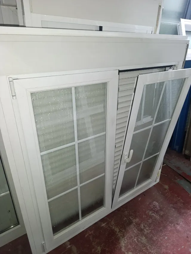 Ventana aluminio cristal climali alto 143x140ancho