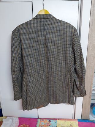 Americana hombre talla 54 gris y amarillo