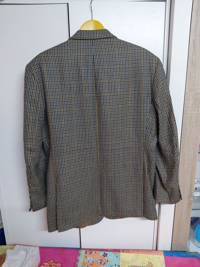 Americana hombre talla 54 gris y amarillo