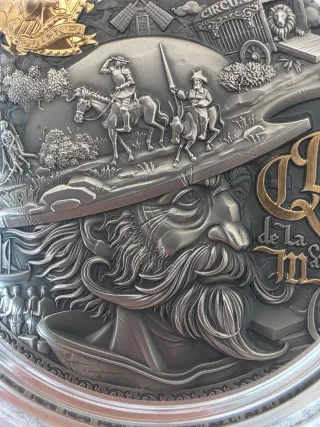 Moneda Don Quijote 2 Oz Plata 2024