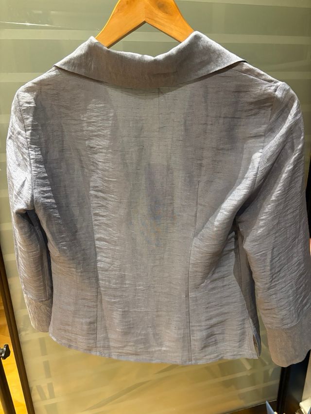 Chaqueta Caramelo Azul/Plateada