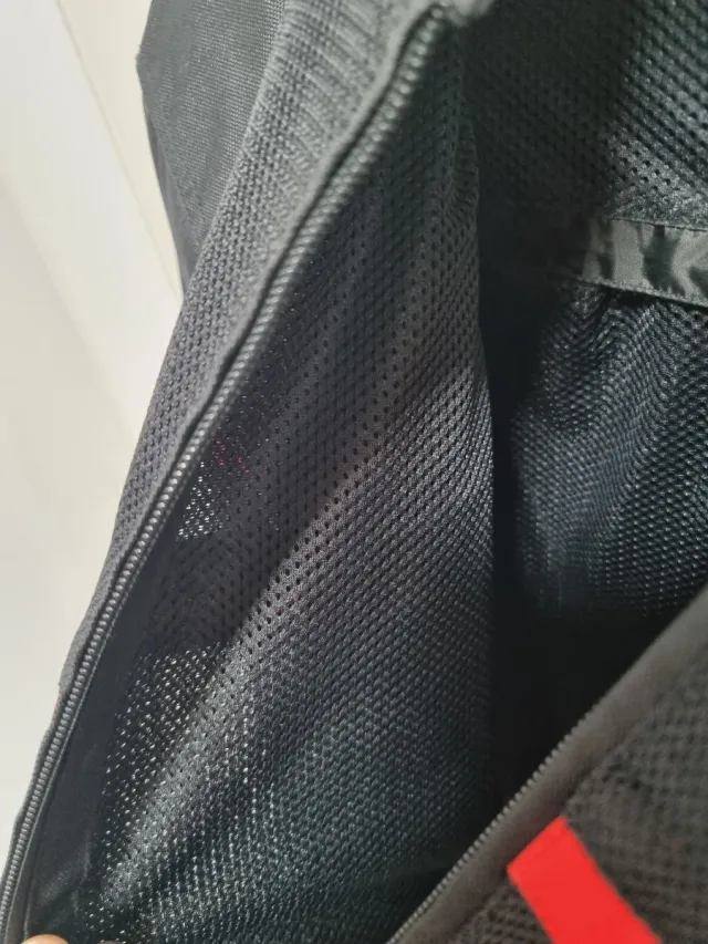 Cazadora Moto Verano Hombre XL Negra Roja