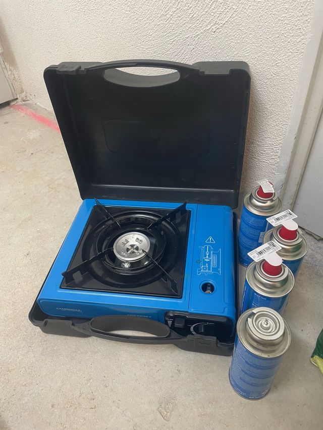Hornillo Campingaz con maletín y cartuchos