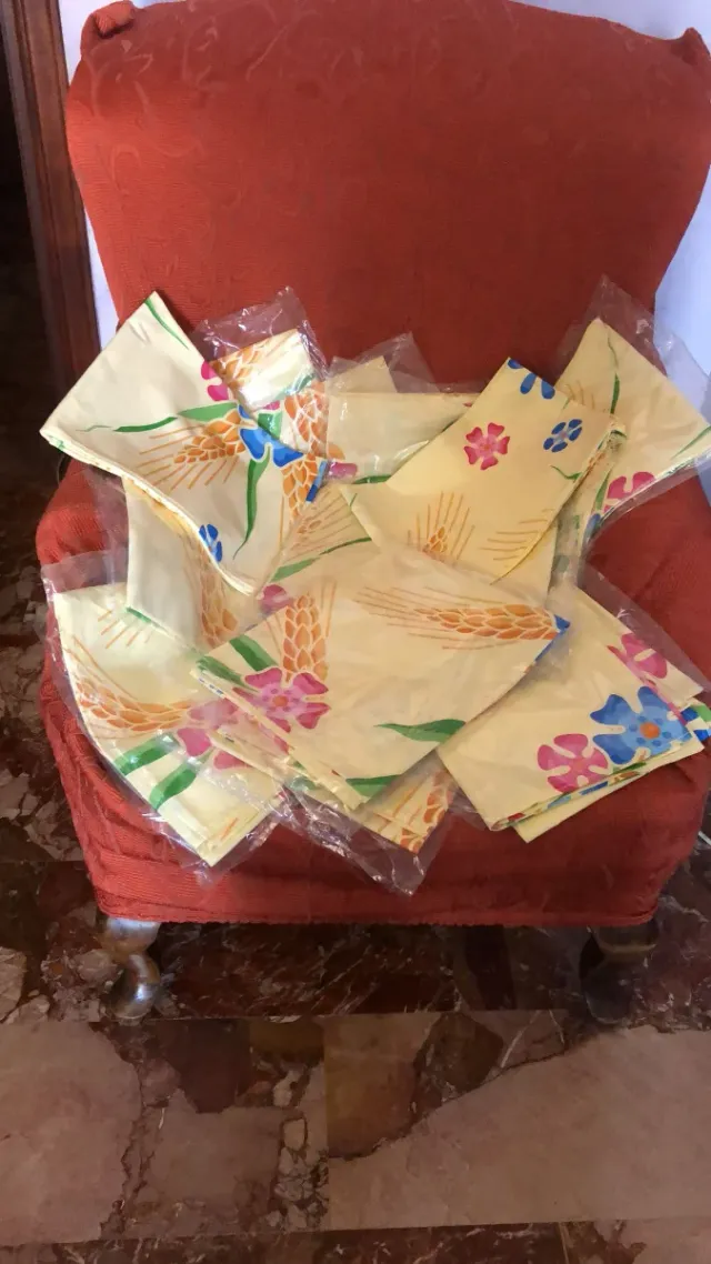 Set 21 Tovaglie quadrate  Mulino Bianco 100% coton