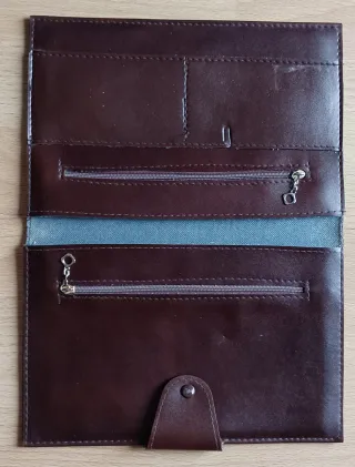 Cartera multiusos marrón vintage