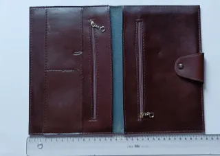 Cartera multiusos marrón vintage