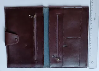 Cartera multiusos marrón vintage