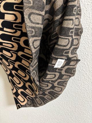 Falda estampada beige y negra Talla L
