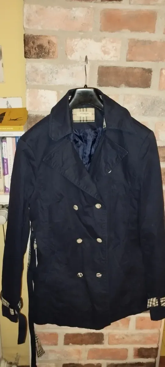 Trench Burberry, blu da donna in ottime condizioni