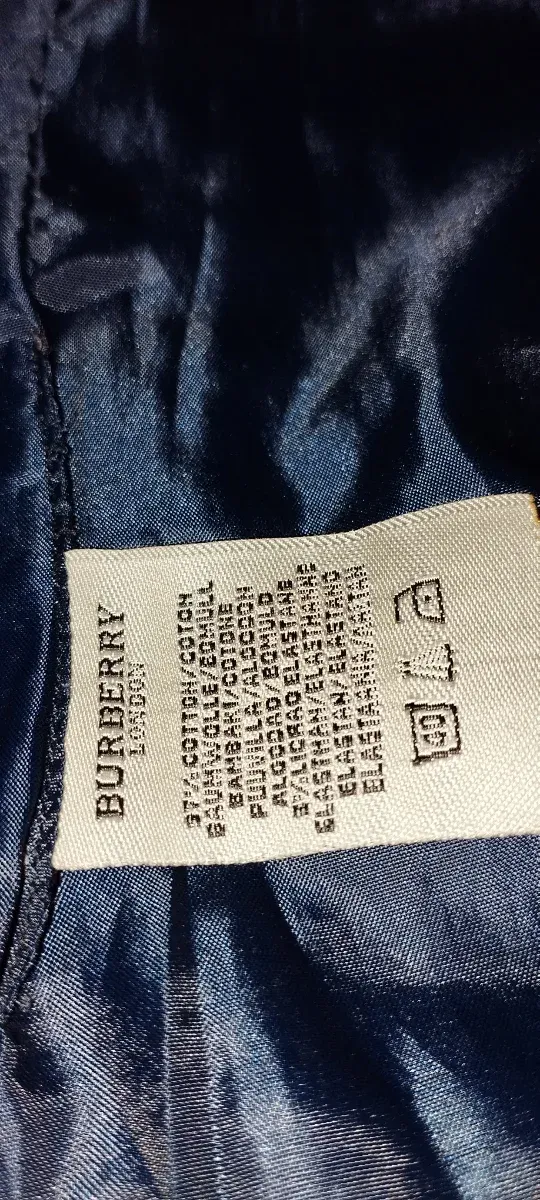 Trench Burberry, blu da donna in ottime condizioni